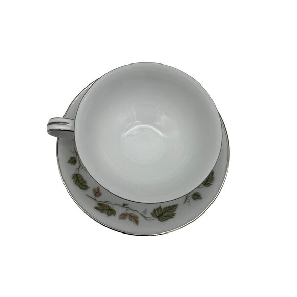 Vintage Noritake Japan Vineyard Cup And Saucer Coffee Tea 6449 Leaves & Vine - Picture 2 of 6